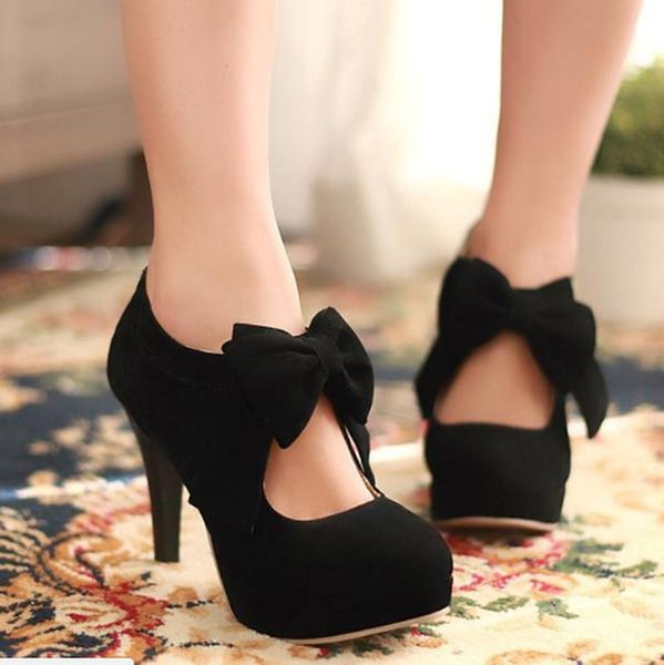 women pumps chunky waterproof bow high heels flock shoes woman office ladies shoe student female mujer sapato feminino k0391 dress, Black
women pumps chunky waterproof bow high heels flock shoes woman office ladies shoe student female mujer sapato feminino k0391 dress, Black