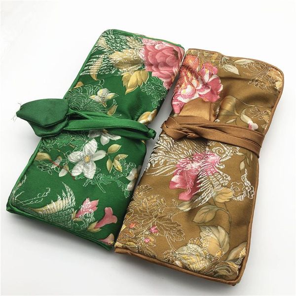 jewelry pouches, bags wholesale 2pcs elegant fashion women's chinese embroidered roll bag, Pink;blue
jewelry pouches, bags wholesale 2pcs elegant fashion women's chinese embroidered roll bag, Pink;blue