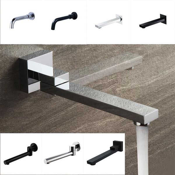 bathroom sink faucets in wall mounted water basin spout outlet swivel square round chrome black bath tub 
bathroom sink faucets in wall mounted water basin spout outlet swivel square round chrome black bath tub