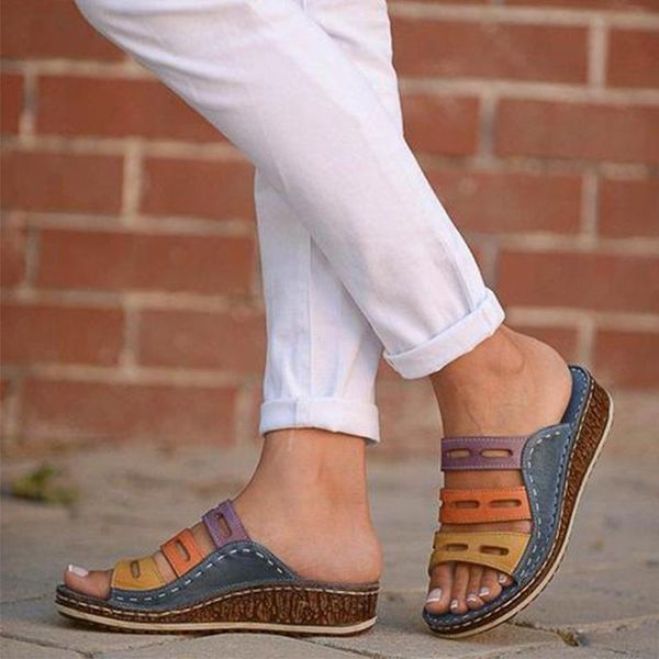 summer women's slippers ladies hollow out flip flops female mixed colors sewing wedge sandals cork shoes platform woman slides, Black
summer women's slippers ladies hollow out flip flops female mixed colors sewing wedge sandals cork shoes platform woman slides, Black