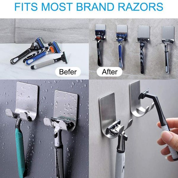hooks & rails 5pcs razor holder for shower premium 304stainless steel waterproof no drilling shaver heavy duty self adhesive razorhooks
hooks & rails 5pcs razor holder for shower premium 304stainless steel waterproof no drilling shaver heavy duty self adhesive razorhooks