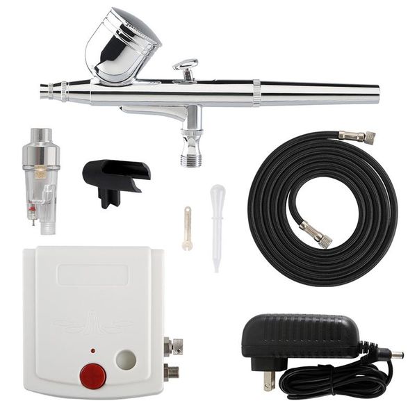 0.2mm dual-action airbrush with compressor spray gun kit for nail model/cake/car painting professional guns
0.2mm dual-action airbrush with compressor spray gun kit for nail model/cake/car painting professional guns