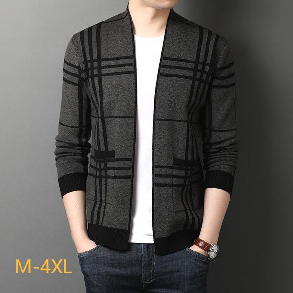 men's sweaters wool blended v-neck cardigan knitted sweater men with ribbing edge striped korean clothes winter jacket cardigans man fl, White;black
men's sweaters wool blended v-neck cardigan knitted sweater men with ribbing edge striped korean clothes winter jacket cardigans man fl, White;black