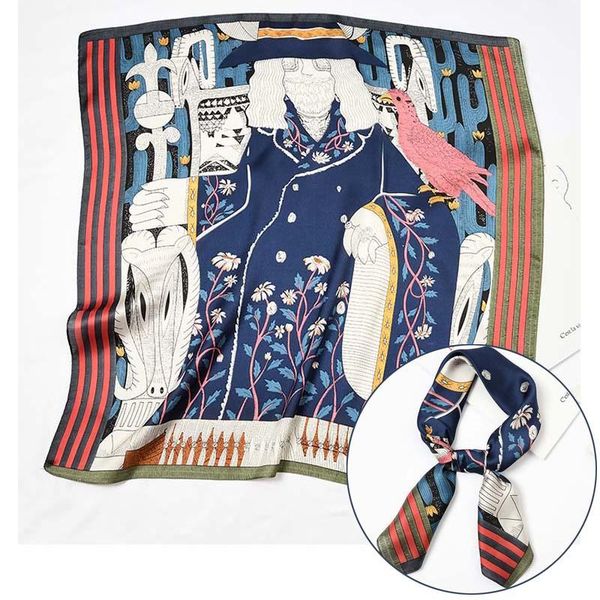 scarves women square silk scarf good quality printing satin for business party head hair bag strap neckerchief 70x70cm, Blue;gray
scarves women square silk scarf good quality printing satin for business party head hair bag strap neckerchief 70x70cm, Blue;gray