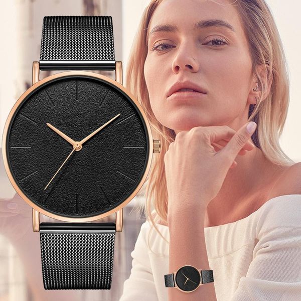 wristwatches fashion lady women watch mesh band stainless steel analog quartz wristwatch minimalist clock gift 8, Slivery;brown
wristwatches fashion lady women watch mesh band stainless steel analog quartz wristwatch minimalist clock gift 8, Slivery;brown