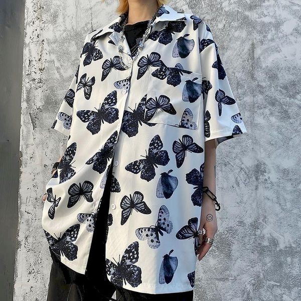 women's blouses & shirts harajuku gothic streetwear women retro cold wind bf woman clothes vintage summer shirt plus size blouse, White
women's blouses & shirts harajuku gothic streetwear women retro cold wind bf woman clothes vintage summer shirt plus size blouse, White