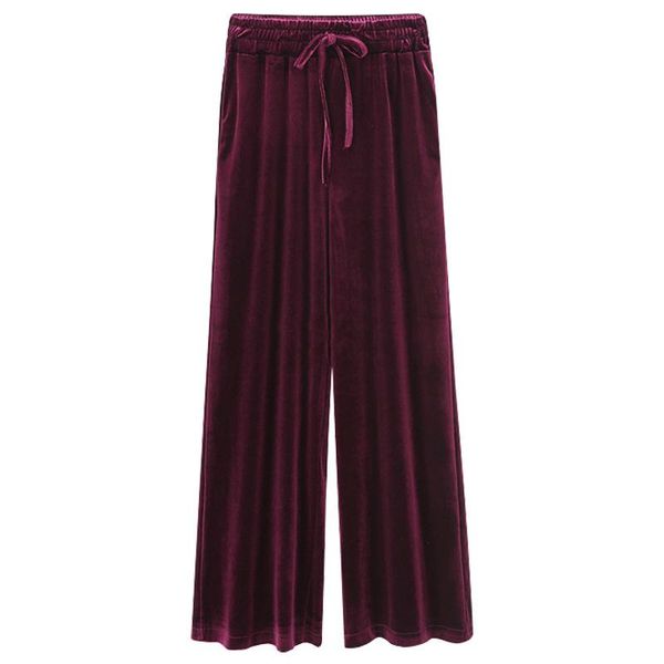 women pants autumn winter thick velvet elastic waist trousers casual wide leg plus size black loose -6xl women's & capris, Black;white
women pants autumn winter thick velvet elastic waist trousers casual wide leg plus size black loose -6xl women's & capris, Black;white