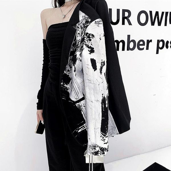 tide streetwear jacket blazer women coat fashion black and white single breasted woman clothes sl396 women's suits & blazers, White;black
tide streetwear jacket blazer women coat fashion black and white single breasted woman clothes sl396 women's suits & blazers, White;black