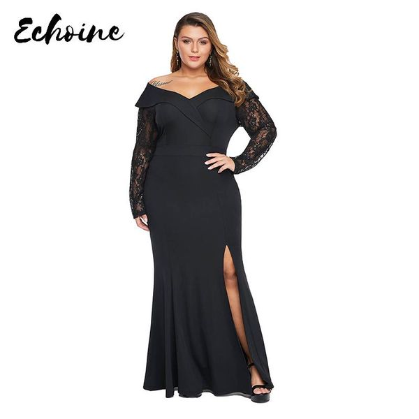casual dresses echoine beaded lace sleeve off shoulder plus size xl-5xl gown women side split autumn winter evening celebrity party dre, Black;gray
casual dresses echoine beaded lace sleeve off shoulder plus size xl-5xl gown women side split autumn winter evening celebrity party dre, Black;gray