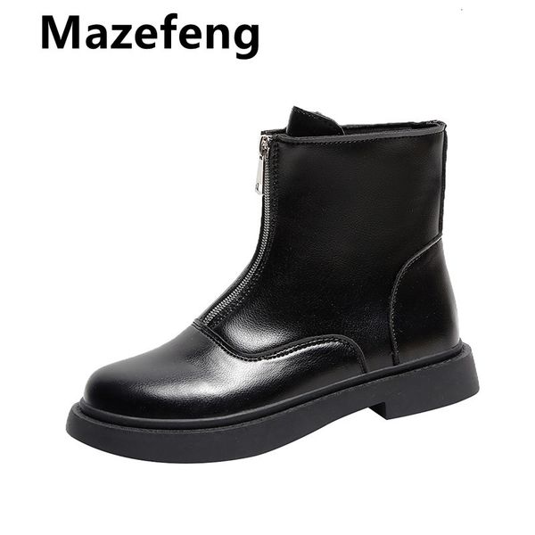 boots women pu leather ankle spring autumn zipper vintage punk flat ladies shoes short snow mujer d9jj, Black
boots women pu leather ankle spring autumn zipper vintage punk flat ladies shoes short snow mujer d9jj, Black