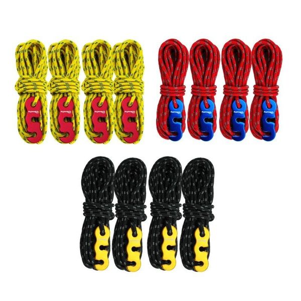 4pcs 4m multifunctional reflective adjustable outdoor camping tent 3mm wind rope with alloy s-ring hooks accessories gadgets
4pcs 4m multifunctional reflective adjustable outdoor camping tent 3mm wind rope with alloy s-ring hooks accessories gadgets