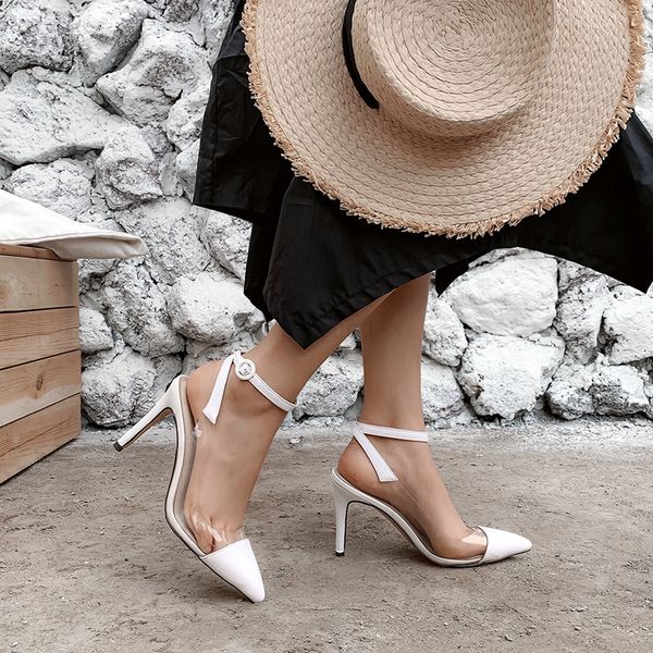 wholesale transparent 1 pumps women shoes pointed toe designer ladies summer sandals stiletto high heel buckle strap thin heels, Black
wholesale transparent 1 pumps women shoes pointed toe designer ladies summer sandals stiletto high heel buckle strap thin heels, Black