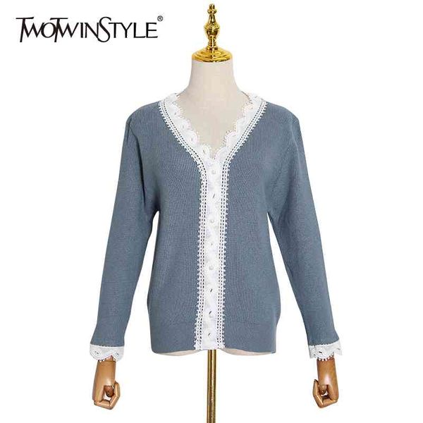 casual patchwork lace cardigans for women v neck long sleeve korean short knitwear female fall fashion 210524, White
casual patchwork lace cardigans for women v neck long sleeve korean short knitwear female fall fashion 210524, White