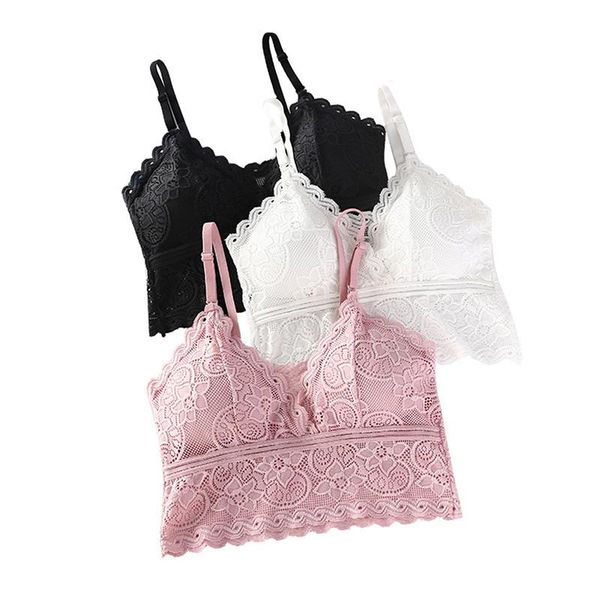 bras padded bralette deep v lace wireless bra 3 colors summer crop girls backless lingerie size for women fashion, Red;black
bras padded bralette deep v lace wireless bra 3 colors summer crop girls backless lingerie size for women fashion, Red;black