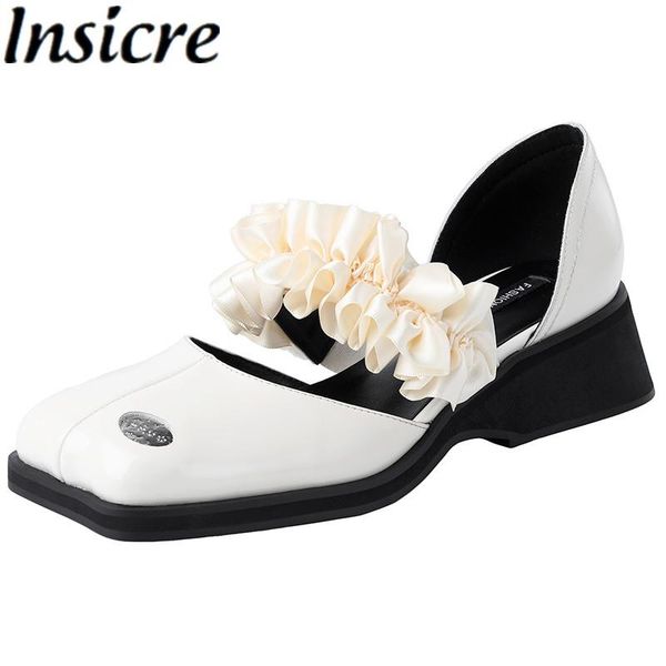insicre sweet ruffles bridal wedding shoes women fashion patent leather block high heel square toe princess dress pumps black
insicre sweet ruffles bridal wedding shoes women fashion patent leather block high heel square toe princess dress pumps black