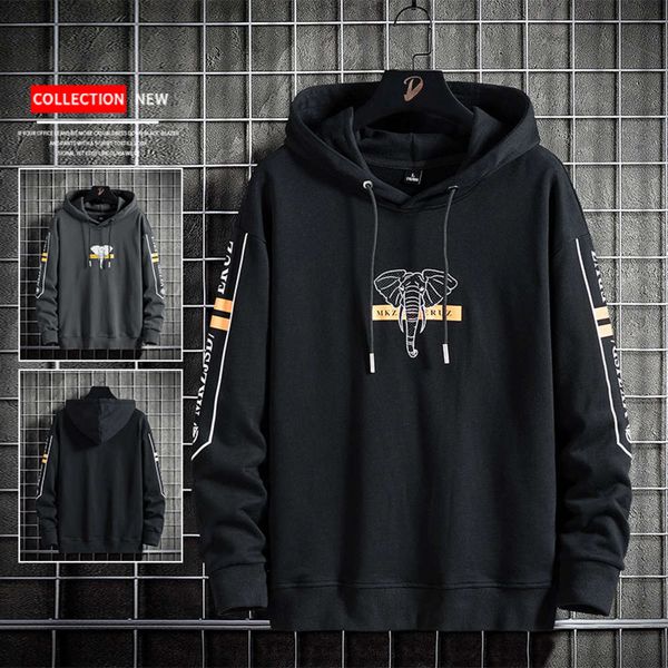 pullover sweater men's hooded spring and autumn fashion brand ins korean loose fattening clothes, Black
pullover sweater men's hooded spring and autumn fashion brand ins korean loose fattening clothes, Black