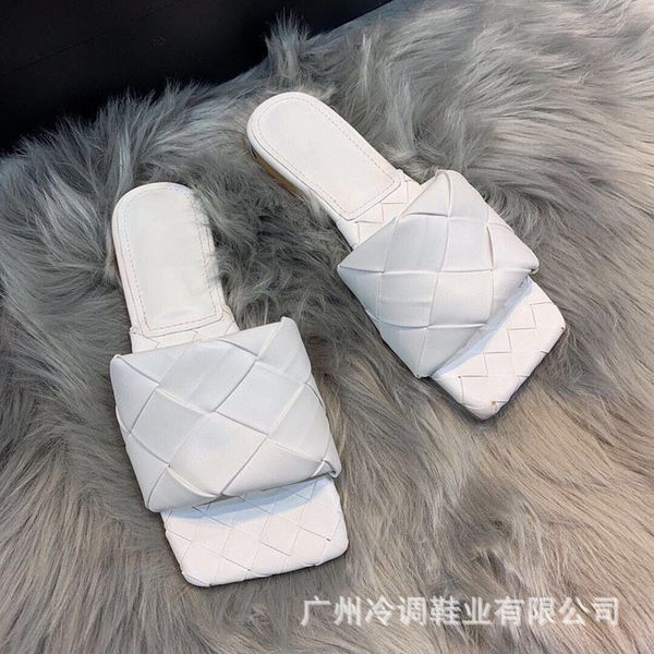 flat slippers women's summer leisure square head large woven one-line slippers women's summer outer wear shoes, Black
flat slippers women's summer leisure square head large woven one-line slippers women's summer outer wear shoes, Black