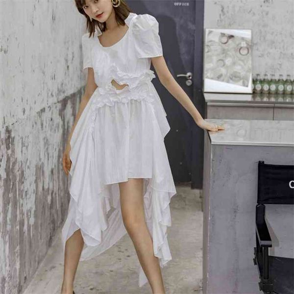 casual white black summer dress women ladies asymmetrical ruffles o-neck puff sleeve party long french robe femme 210514, Black;gray
casual white black summer dress women ladies asymmetrical ruffles o-neck puff sleeve party long french robe femme 210514, Black;gray