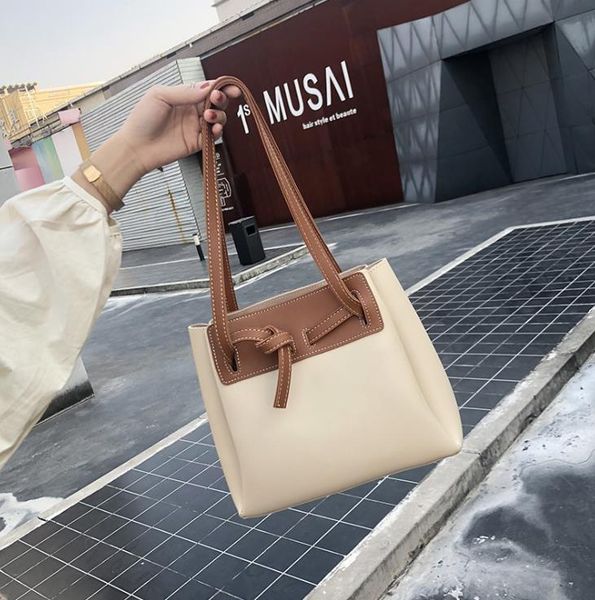 women's bag 2021 spring casual large-capacity contrast color with crossbody one-shoulder bucket bags
women's bag 2021 spring casual large-capacity contrast color with crossbody one-shoulder bucket bags