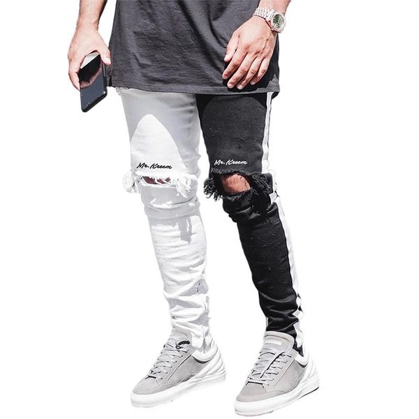 men's jeans men stylish ripped pants biker skinny slim straight frayed denim trousers fashion clothes size s-xxxl, Blue
men's jeans men stylish ripped pants biker skinny slim straight frayed denim trousers fashion clothes size s-xxxl, Blue