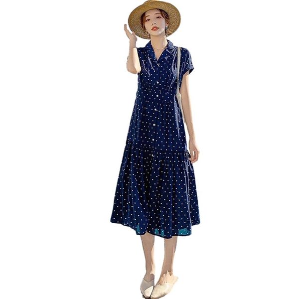 fashion women dress summer high waist long chiffon polka dot blue short-sleeved ruffled for 210520, Black;gray
fashion women dress summer high waist long chiffon polka dot blue short-sleeved ruffled for 210520, Black;gray