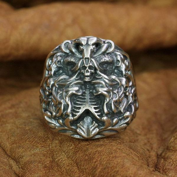 cluster rings 925 sterling silver dark banshee skull ring mens punk ta259 us size 7 to 15, Golden;silver
cluster rings 925 sterling silver dark banshee skull ring mens punk ta259 us size 7 to 15, Golden;silver