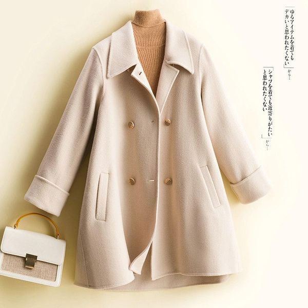 women's wool & blends longming winter coat women 100% merino autumn woolen fashion long woman cashmere coats peacoat korean, Black
women's wool & blends longming winter coat women 100% merino autumn woolen fashion long woman cashmere coats peacoat korean, Black