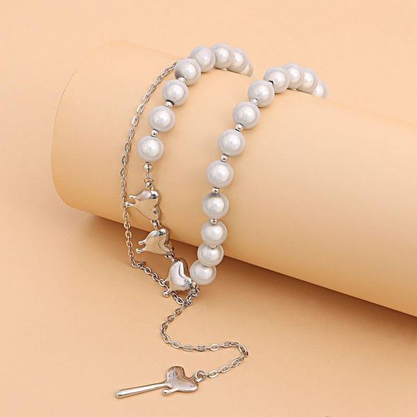 pendant necklaces contracted europe and the united states women's personality delicate ball pen nib add accessories wholesale long neck, Silver
pendant necklaces contracted europe and the united states women's personality delicate ball pen nib add accessories wholesale long neck, Silver