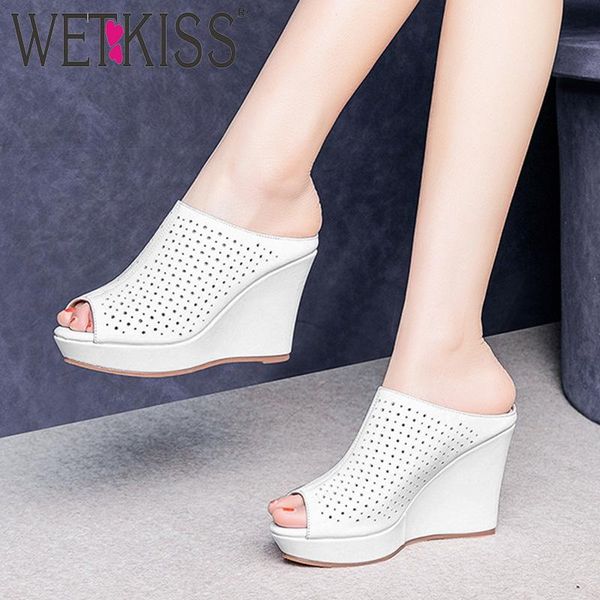 slippers wetkiss platform 2021 slides shoes women summer woman wedges high heels female cow leather mules, Black
slippers wetkiss platform 2021 slides shoes women summer woman wedges high heels female cow leather mules, Black