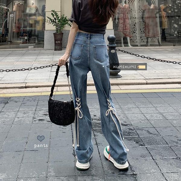 women's jeans y2k women autumn winter chic lace-up retro high waist straight pants street blue denim outwear
women's jeans y2k women autumn winter chic lace-up retro high waist straight pants street blue denim outwear