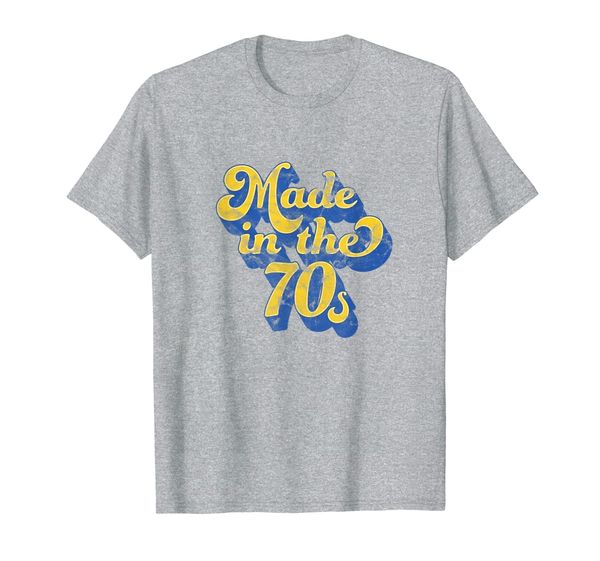 made in the 70s shirt vintage retro shirt, White;black 
made in the 70s shirt vintage retro shirt, White;black
