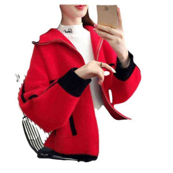 non ffy imitation mink short coat women's thickened loose fashion thin in autumn and winter, Black;brown
non ffy imitation mink short coat women's thickened loose fashion thin in autumn and winter, Black;brown