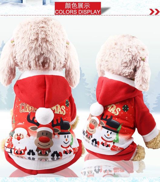 dog apparel four legs christmas old man snowman elk hoodie fleece clothes pet cat autumn and winter
dog apparel four legs christmas old man snowman elk hoodie fleece clothes pet cat autumn and winter