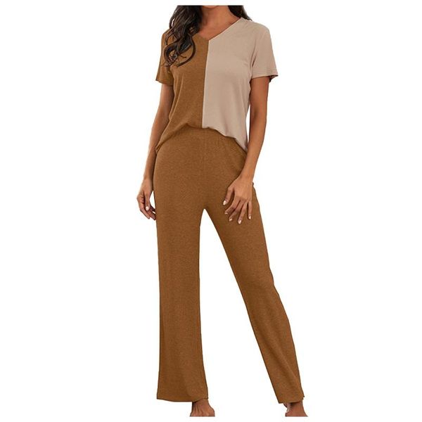 women's sleepwear elegant oblique v-neck casual woman's set spring summer home wear woman clothing cotton+polyester lightweight so, Black;red
women's sleepwear elegant oblique v-neck casual woman's set spring summer home wear woman clothing cotton+polyester lightweight so, Black;red