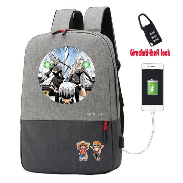 backpack game nier:automata teenagers travel anti-theft usb charging women men lapstudent book bags
backpack game nier:automata teenagers travel anti-theft usb charging women men lapstudent book bags