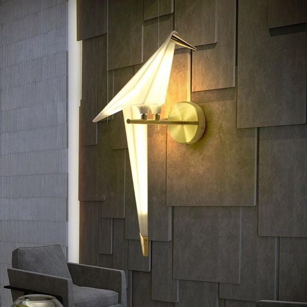 nordic creative swing origami bird wall lamp sconce el restaurant home bedside light fixture lighting wa138
nordic creative swing origami bird wall lamp sconce el restaurant home bedside light fixture lighting wa138