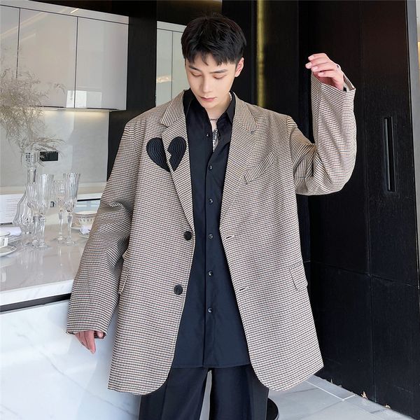 men's suits & blazers men vintage plaid fashion casual jacket outerwear male streetwear loose retro coat overcoat zilt, White;black
men's suits & blazers men vintage plaid fashion casual jacket outerwear male streetwear loose retro coat overcoat zilt, White;black