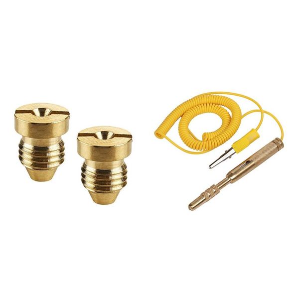 water gun & snow foam lance 2x 1.25 mm cannon orifice nozzle tips, thread tips 4000 psi 1x car electric pen test
water gun & snow foam lance 2x 1.25 mm cannon orifice nozzle tips, thread tips 4000 psi 1x car electric pen test