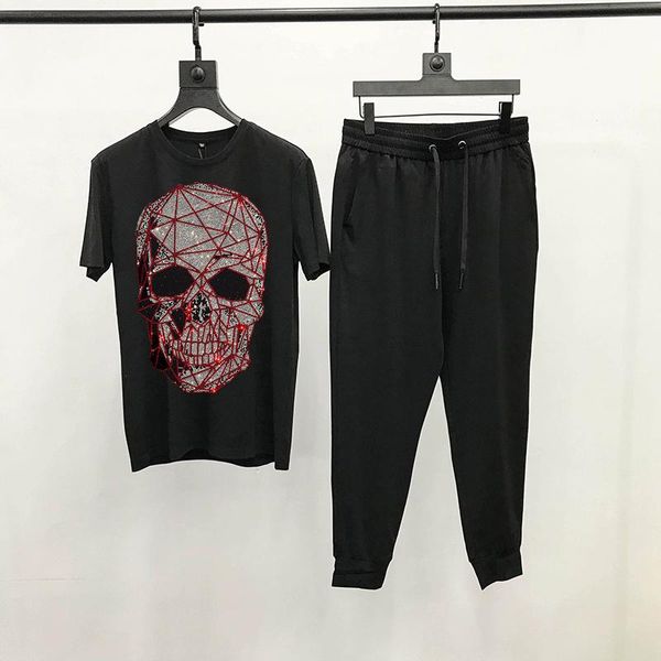 men's tracksuits super big personality skull drilling fashion short-sleeved nen's t-shirt sets hip-hop track suit korean design, Gray
men's tracksuits super big personality skull drilling fashion short-sleeved nen's t-shirt sets hip-hop track suit korean design, Gray