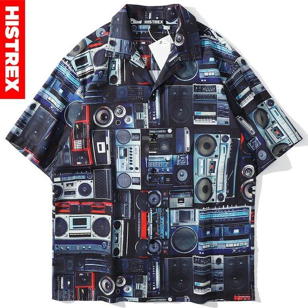 tape recorder shirts for men hawaii social harajuku summer dress shirt loose brand blouses vintage men's i78v7# casual, White;black
tape recorder shirts for men hawaii social harajuku summer dress shirt loose brand blouses vintage men's i78v7# casual, White;black