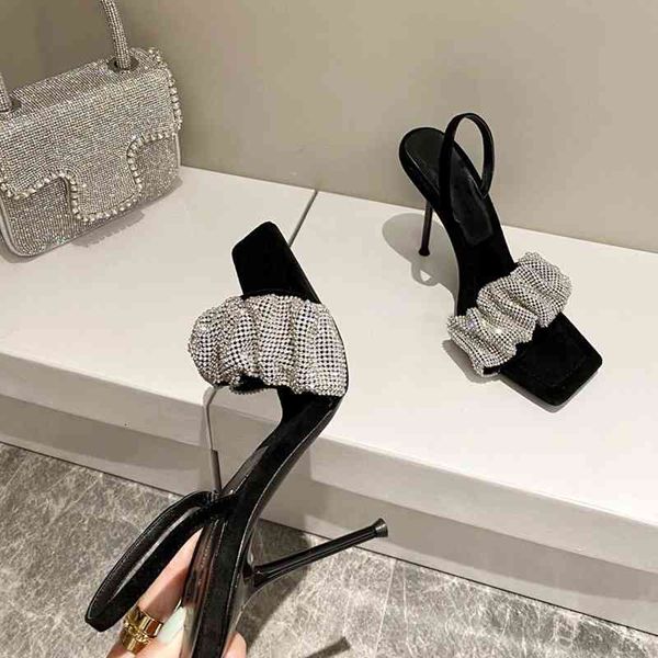 sandals 2021 star style luxury rhinestones women elegant stiletto high heels slingback gladiator sandals summer party prom shoes p, Black
sandals 2021 star style luxury rhinestones women elegant stiletto high heels slingback gladiator sandals summer party prom shoes p, Black