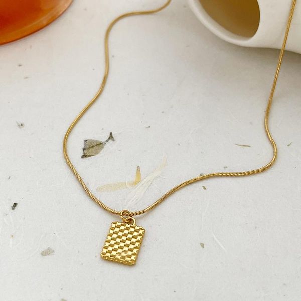 pendant necklaces monlansher geometric embossing square card necklace copper snake chain minimalist layered jewelry, Silver
pendant necklaces monlansher geometric embossing square card necklace copper snake chain minimalist layered jewelry, Silver