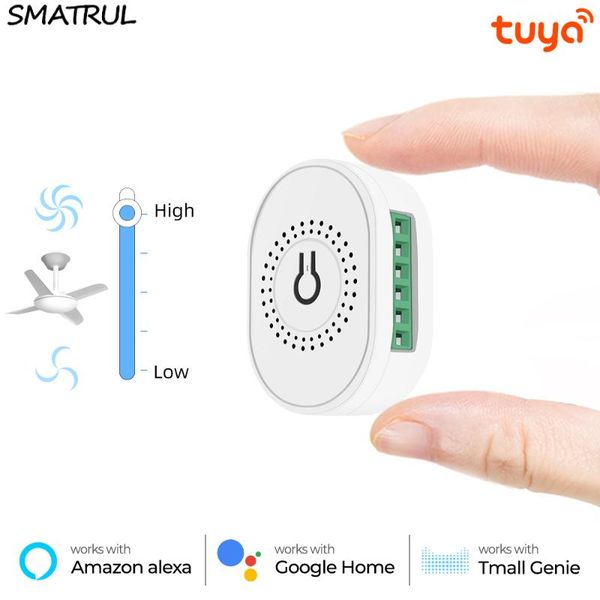 smart home control smatrul tuya wifi ceiling fan speed switch eu 220v mini wall on off module remote electric for alexa google
smart home control smatrul tuya wifi ceiling fan speed switch eu 220v mini wall on off module remote electric for alexa google