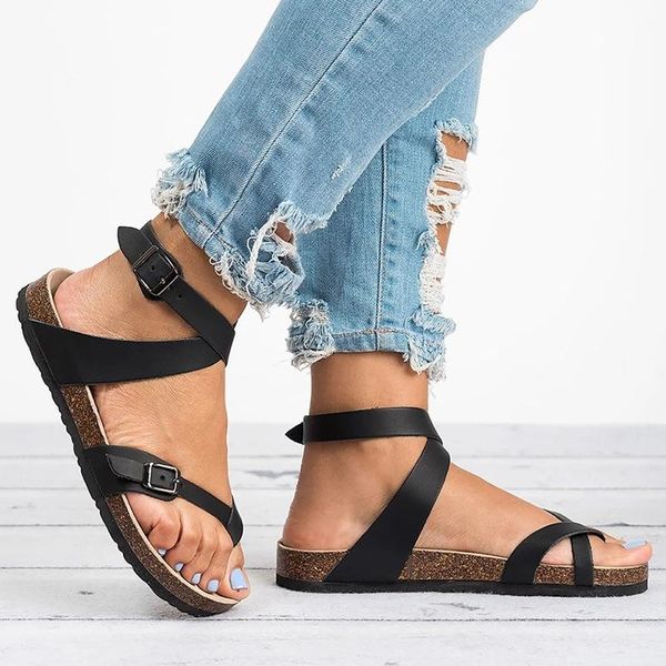 basic women sandals 2021 summer plus size 43 leather flat female flip flop casual beach shoes ladies, Black
basic women sandals 2021 summer plus size 43 leather flat female flip flop casual beach shoes ladies, Black