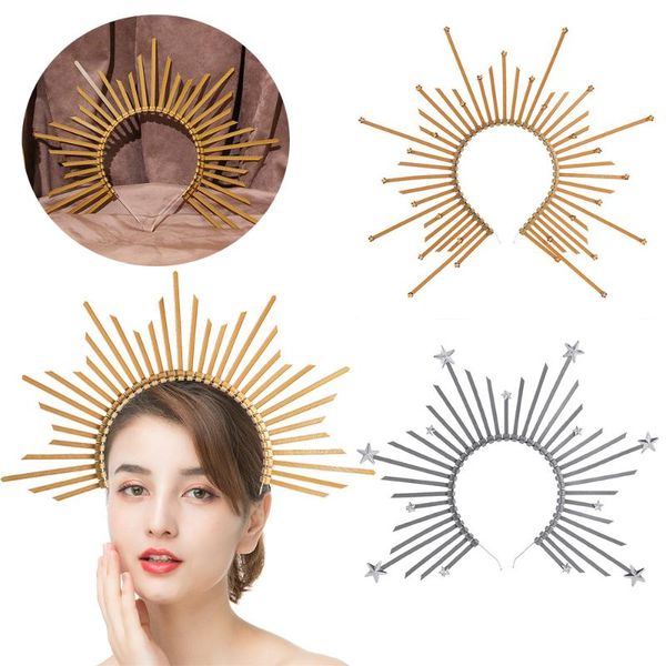 hair clips & barrettes crown headband golden accessories mary goddess wedding party headwear halloween costume cosplay headpiece, Golden;silver
hair clips & barrettes crown headband golden accessories mary goddess wedding party headwear halloween costume cosplay headpiece, Golden;silver