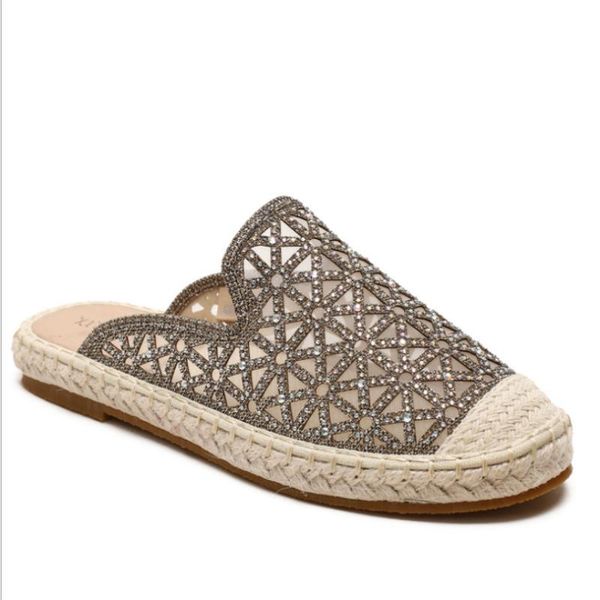 slippers one-legged lazy shoes 2021 summer sandals with rhinestones all-match straw fisherman net red women's, Black
slippers one-legged lazy shoes 2021 summer sandals with rhinestones all-match straw fisherman net red women's, Black