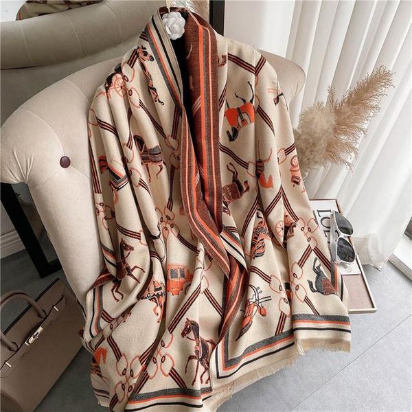 scarves 2021 thick warm print winter cashmere scarf women hijab blanket shawl wrap foulard female soft echarpe bufanda pashmina 180*65cm, Blue;gray
scarves 2021 thick warm print winter cashmere scarf women hijab blanket shawl wrap foulard female soft echarpe bufanda pashmina 180*65cm, Blue;gray