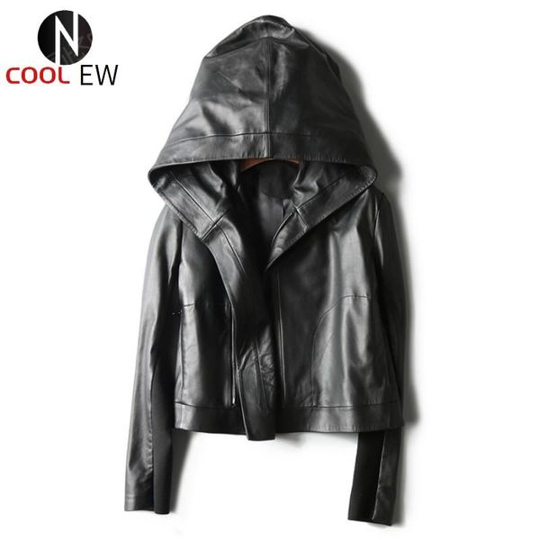 women's leather & faux black genuine coat women fashion sheepskin hooded motorcycle jacket spliced knitted sleeves slim fit streetwear
women's leather & faux black genuine coat women fashion sheepskin hooded motorcycle jacket spliced knitted sleeves slim fit streetwear