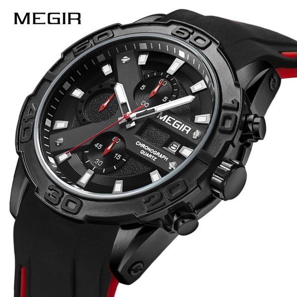 wristwatches megir military clock men luxury men's fashion silicone sport watches water ressistance quartz wrist watch relogio masculin, Slivery;brown
wristwatches megir military clock men luxury men's fashion silicone sport watches water ressistance quartz wrist watch relogio masculin, Slivery;brown