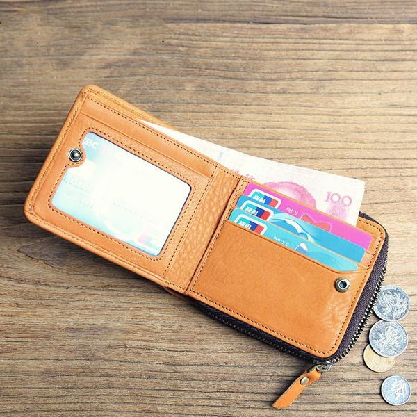 men's leather short wallet with head and student women wallets coin purse multiple functions, Red;black
men's leather short wallet with head and student women wallets coin purse multiple functions, Red;black